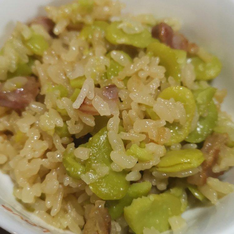香肠蚕豆饭（简单易做零失败