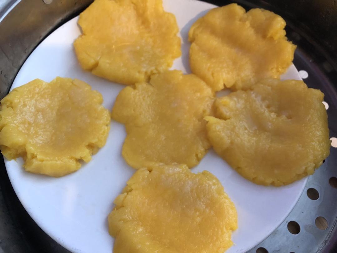 蒸出来的南瓜饼