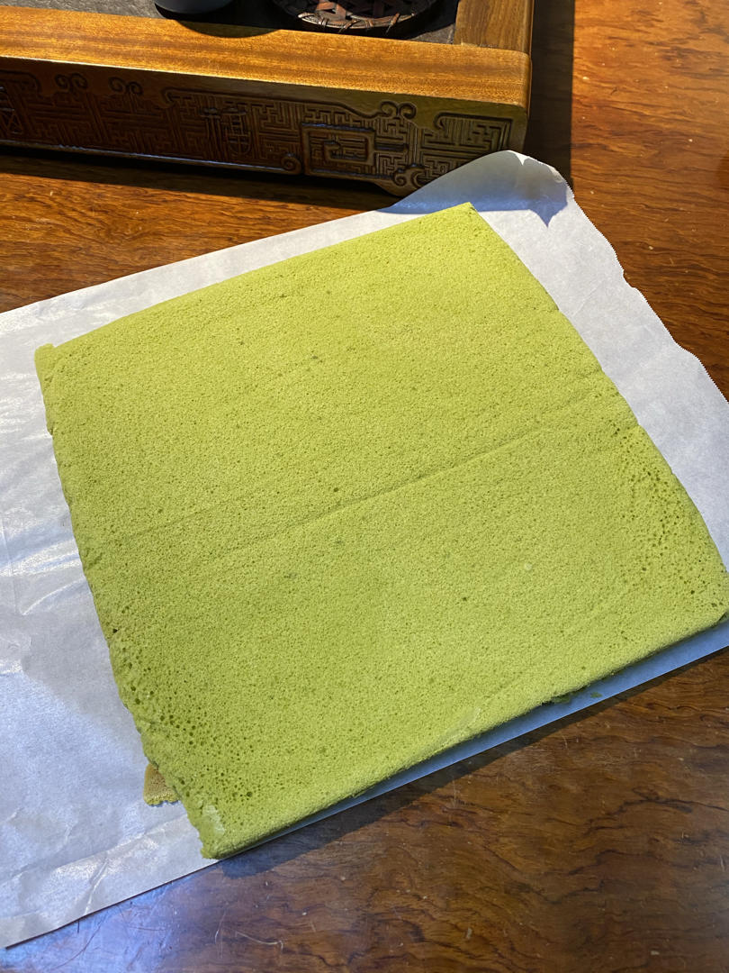 抹茶红豆蛋糕卷