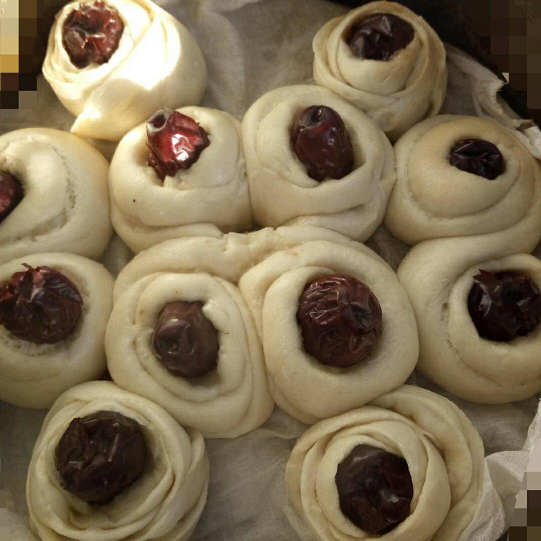 紫妍-2做的山西面食～枣花馍