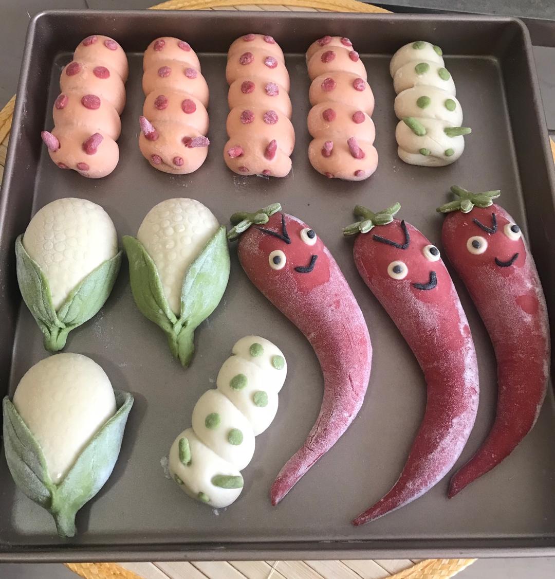 魅惑_xpzy做的甜菜根红玫瑰馒头