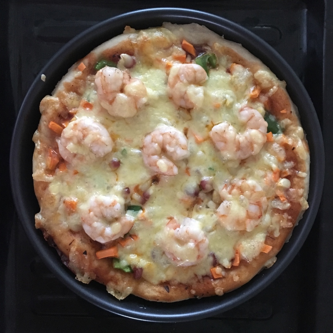 鲜虾培根薄披萨—海氏烤箱定制