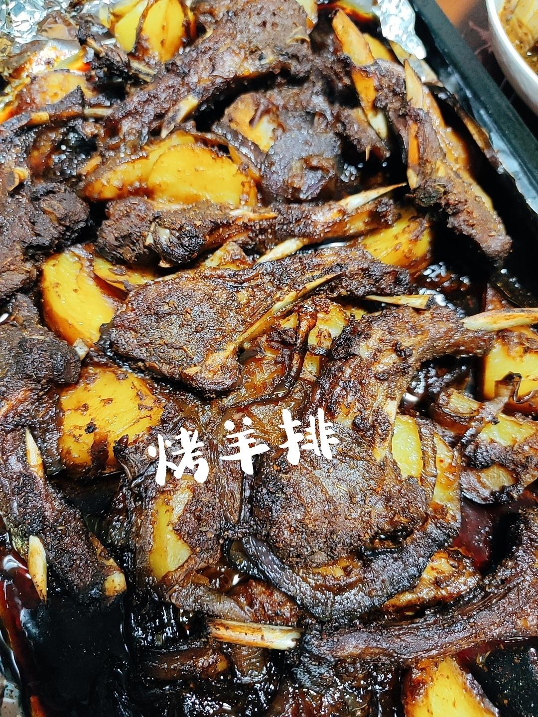 超好吃的烤羊排烤箱版