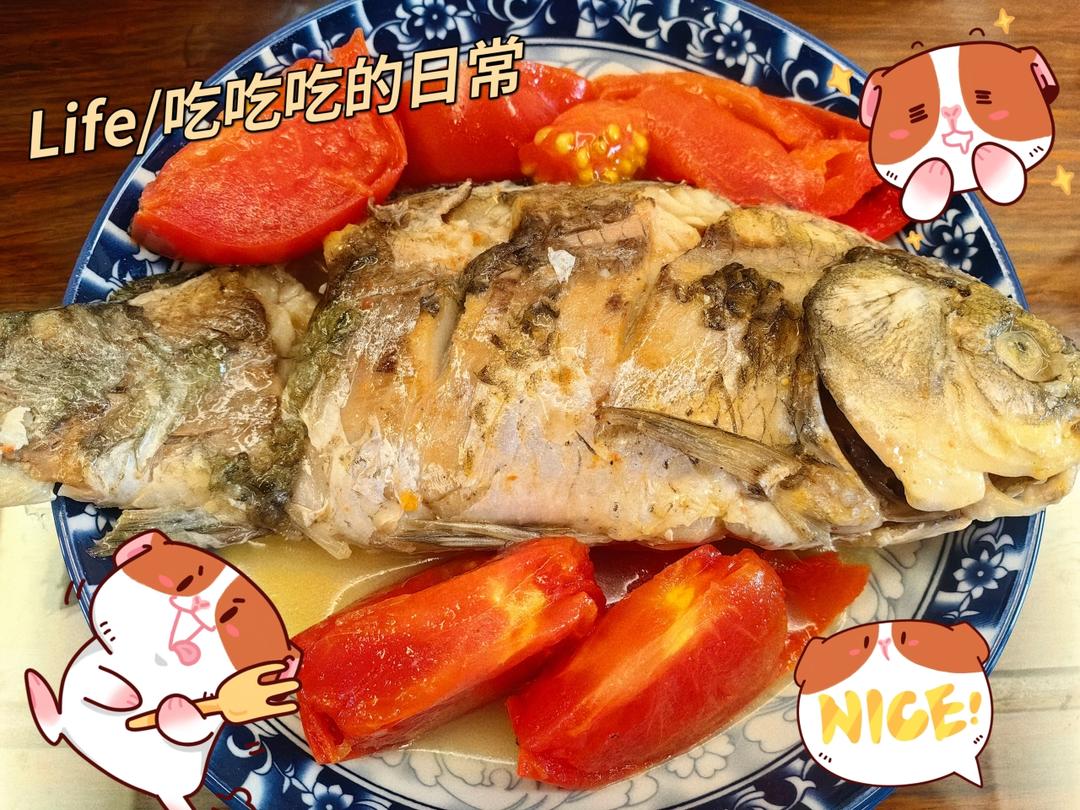 营养开胃——西红柿🍅鲫鱼🐟汤