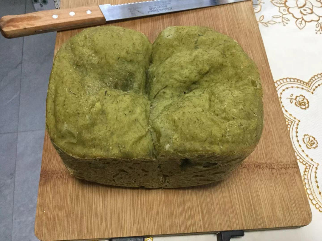 🍞超软糯艾草奶香吐司面包—下厨房独家原创