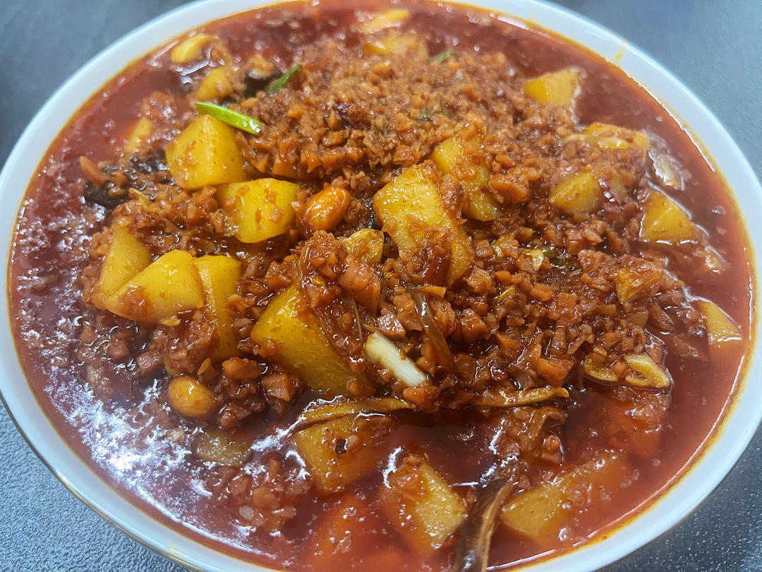 ㊙️香菇土豆肉沫拌饭❗️比外卖还好吃