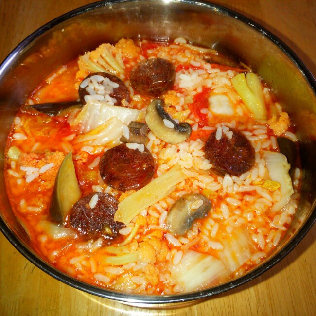 杏仁12做的剩菜杂烩饭