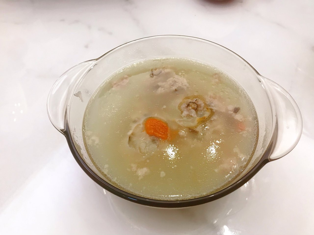天麻香菇肉泥炖汤