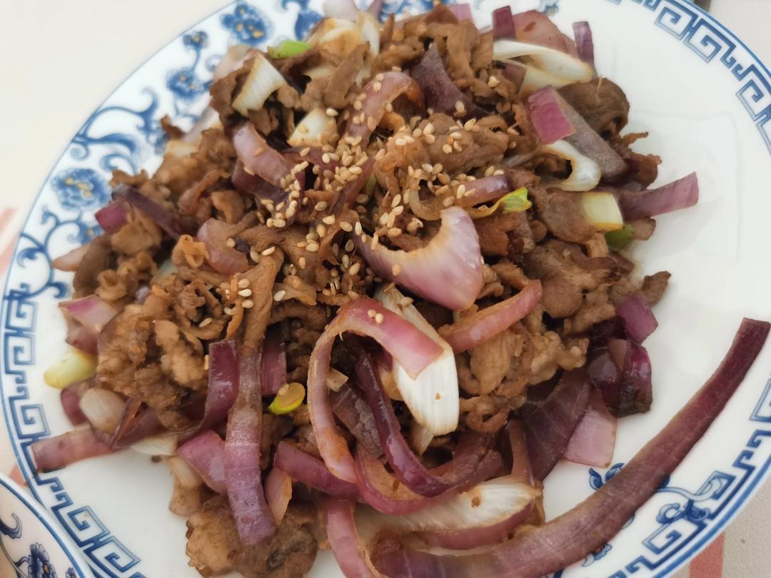 简单又下饭的葱爆羊肉