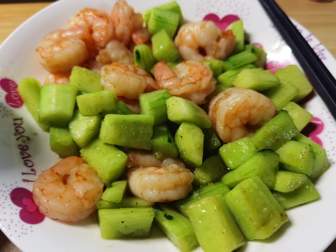 虾仁炒黄瓜