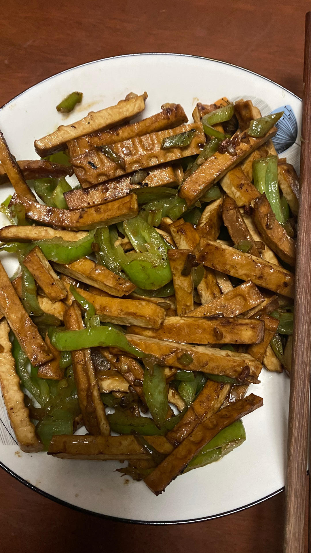 青椒炒豆干