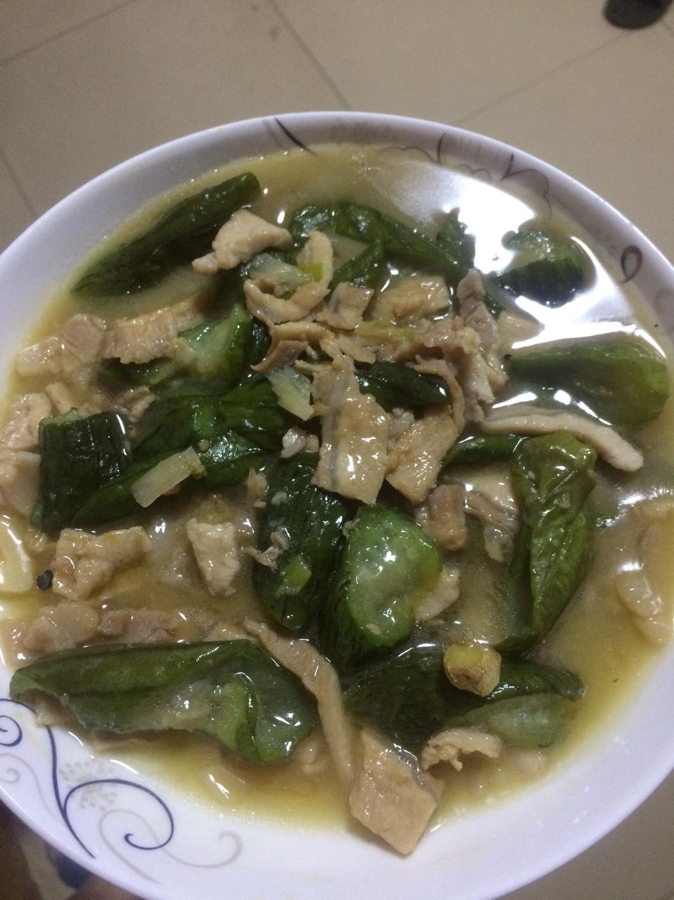 丝瓜炒肉（清淡）