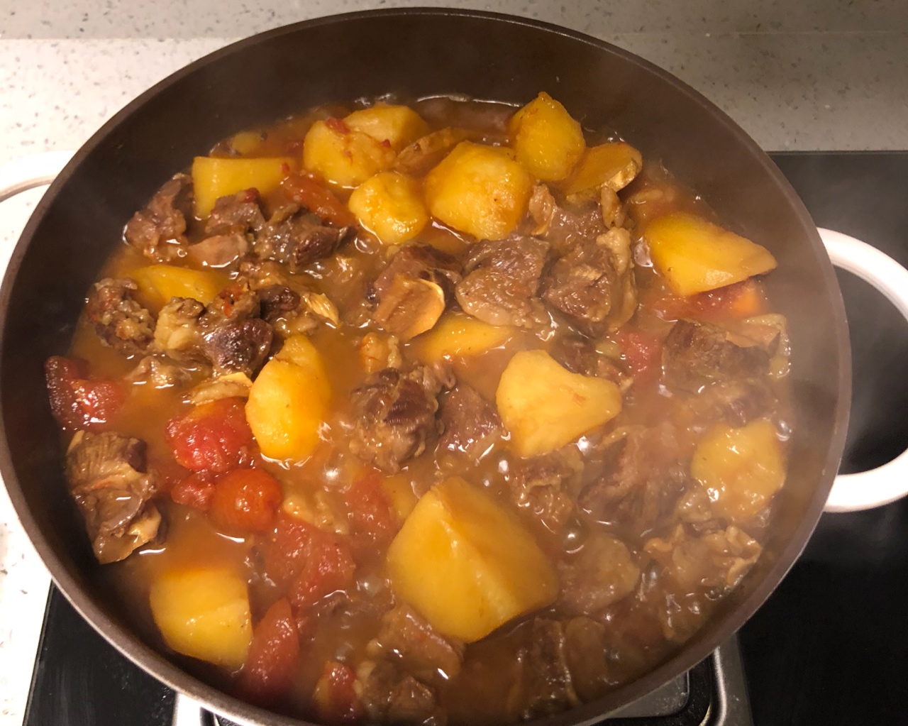 土豆炖牛腩/材料简单不油腻，月子餐的做法 步骤8
