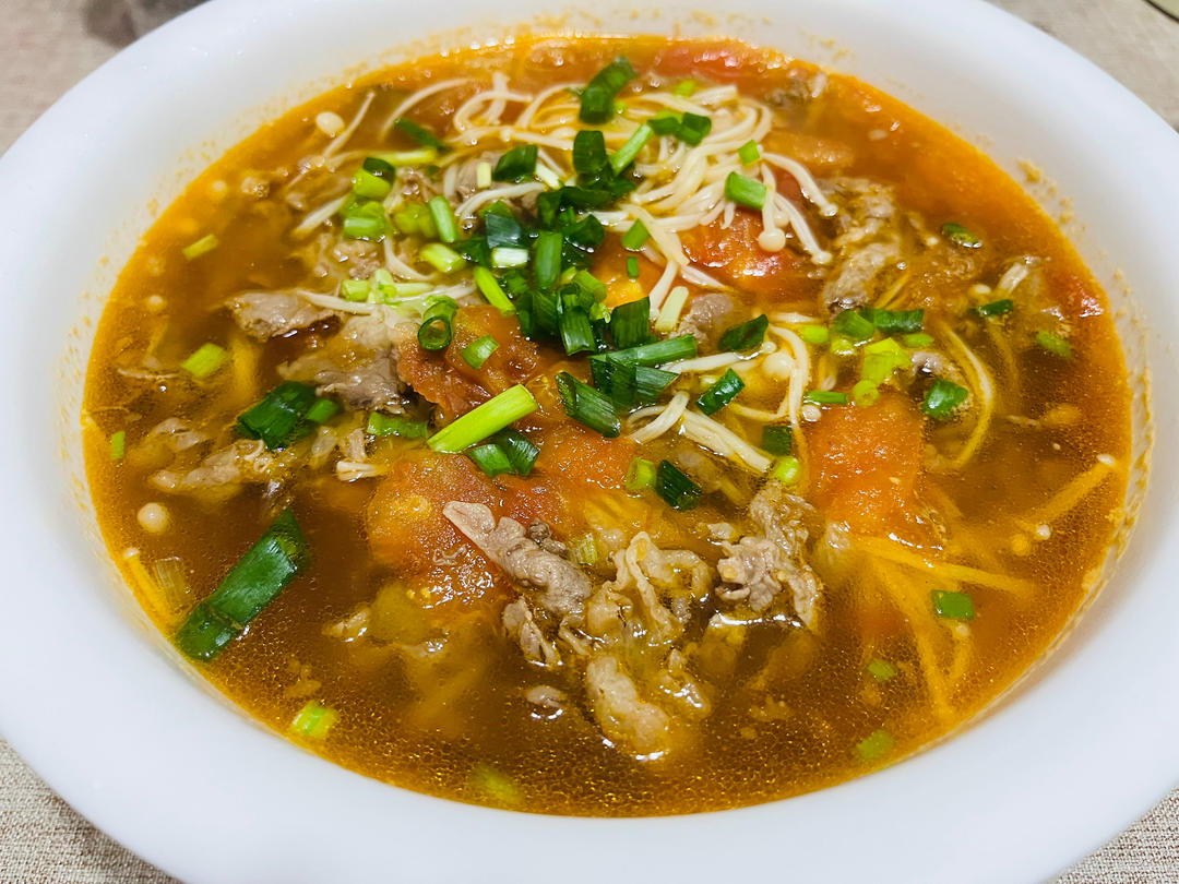 无敌下饭的番茄金针菇肥牛‼️做法简单0失败