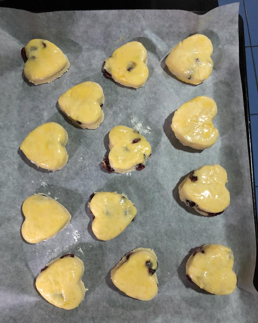 快手淡奶油蔓越莓司康（零失败）