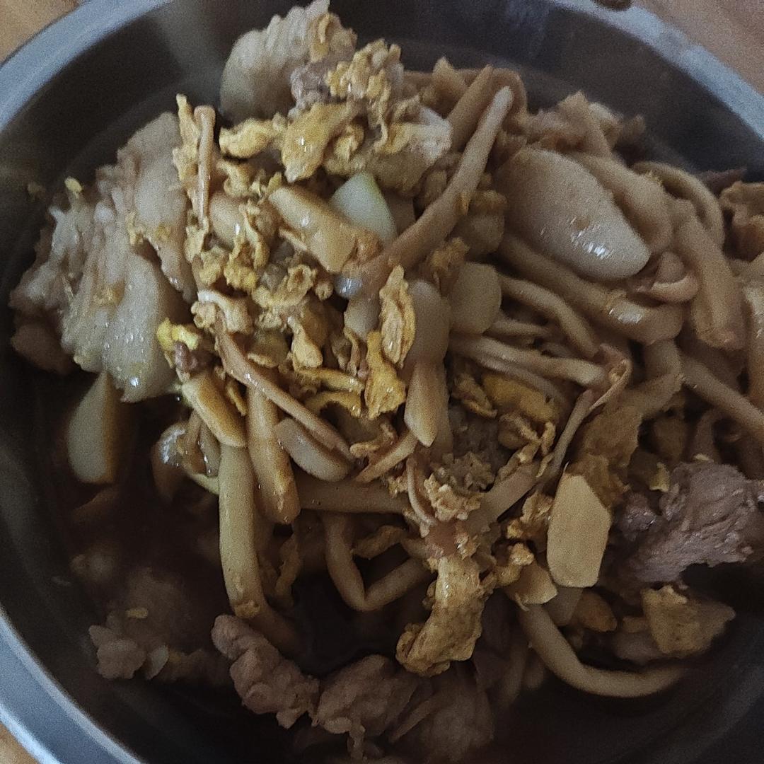 白玉菇炒火腿