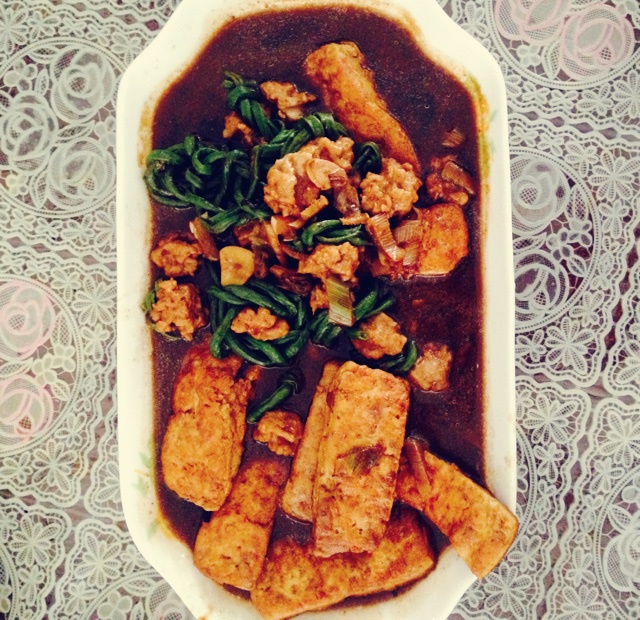 客家煎酿豆腐