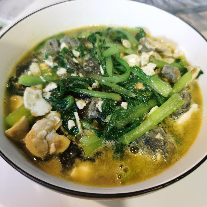 鲜掉眉毛的超快手素食上汤鸡毛菜