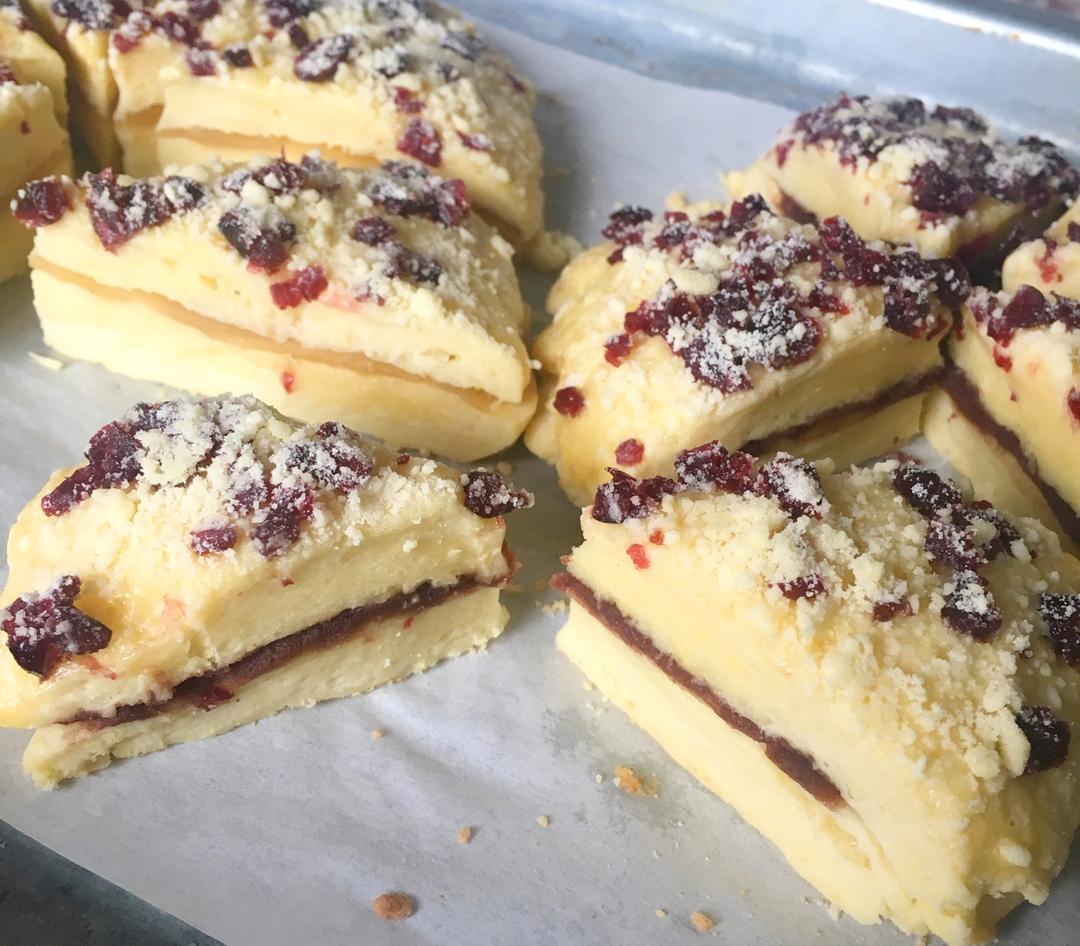 红豆蔓越莓司康（松饼）