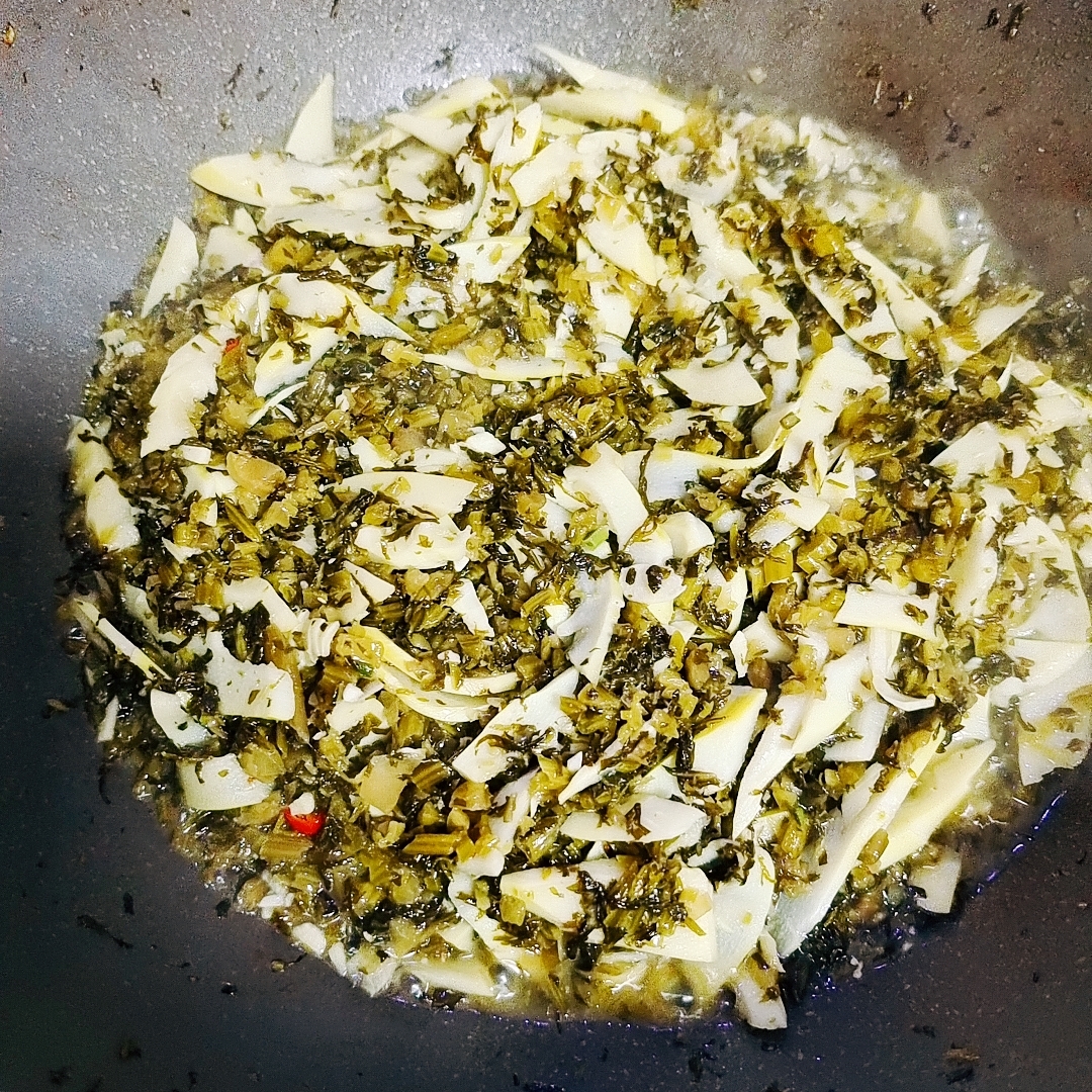 雪菜笋丝炒肉丝❗️可拌饭、搭粥、下面条的做法 步骤8