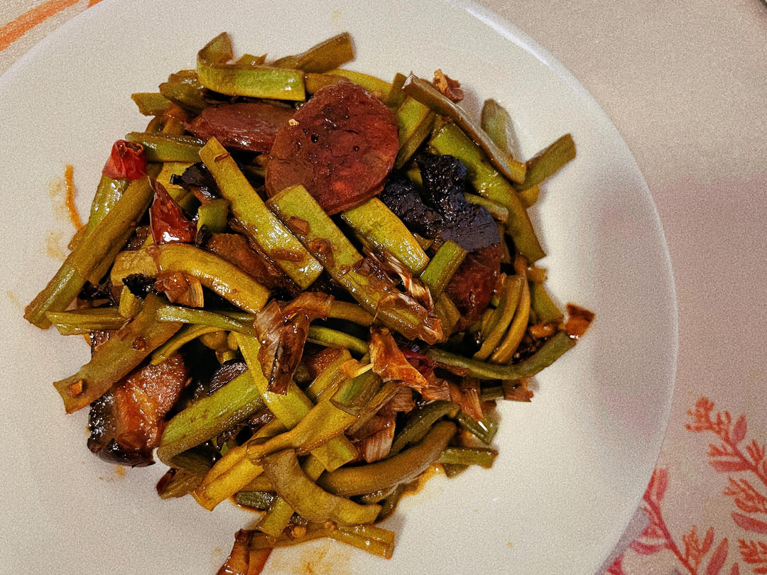 腊肉炒贡菜