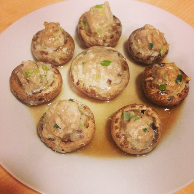 豆腐肉末酿香菇