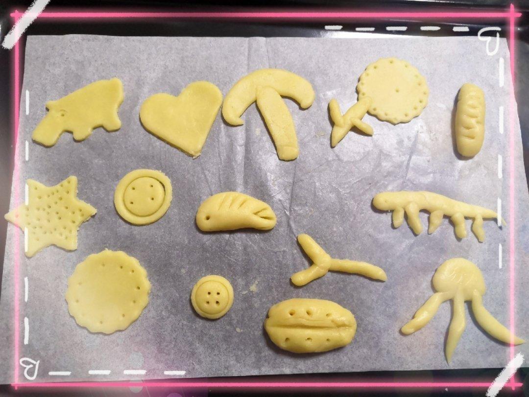 没有模具也能做的卡通饼干