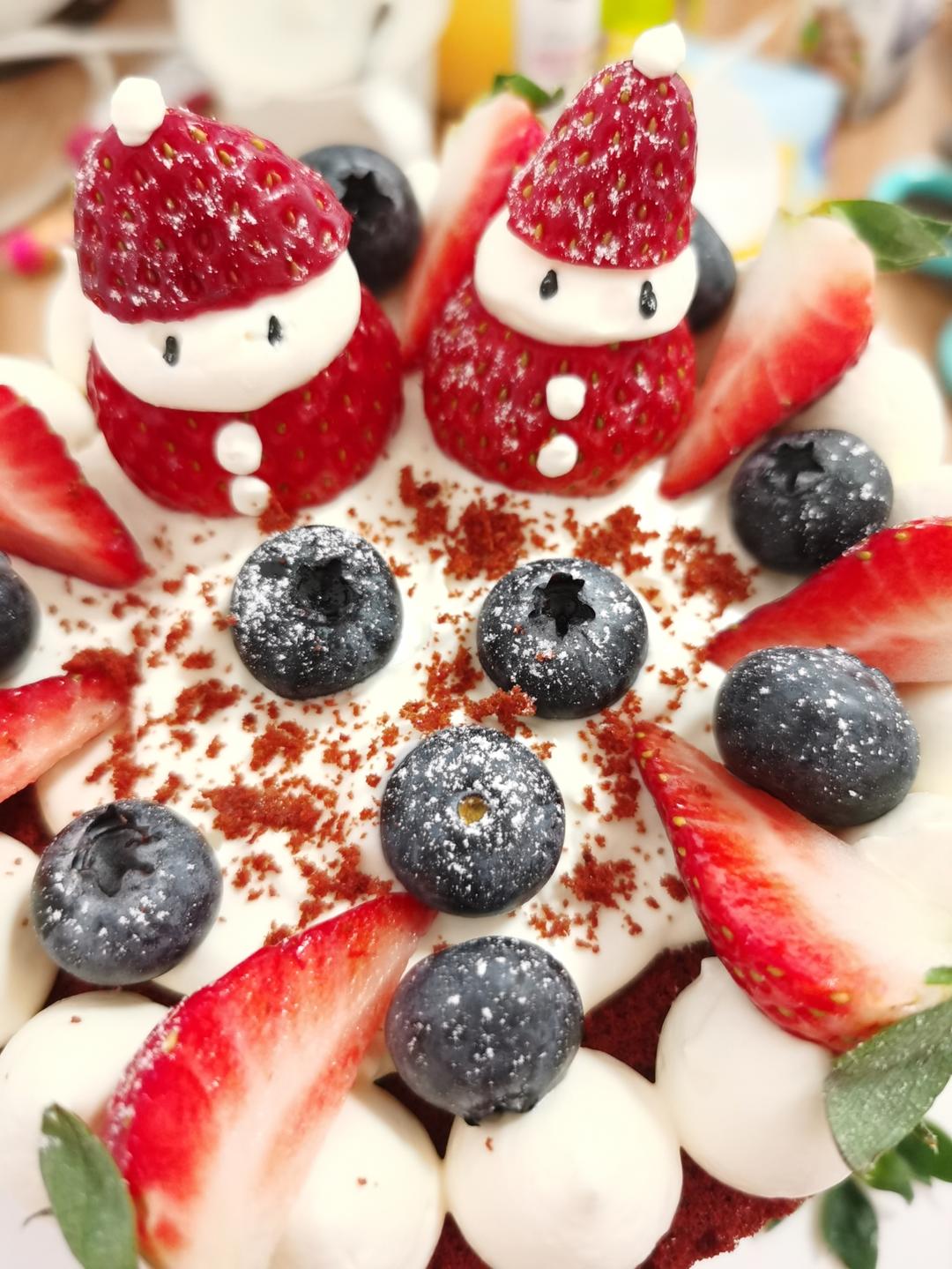 圣诞呆萌裸蛋糕