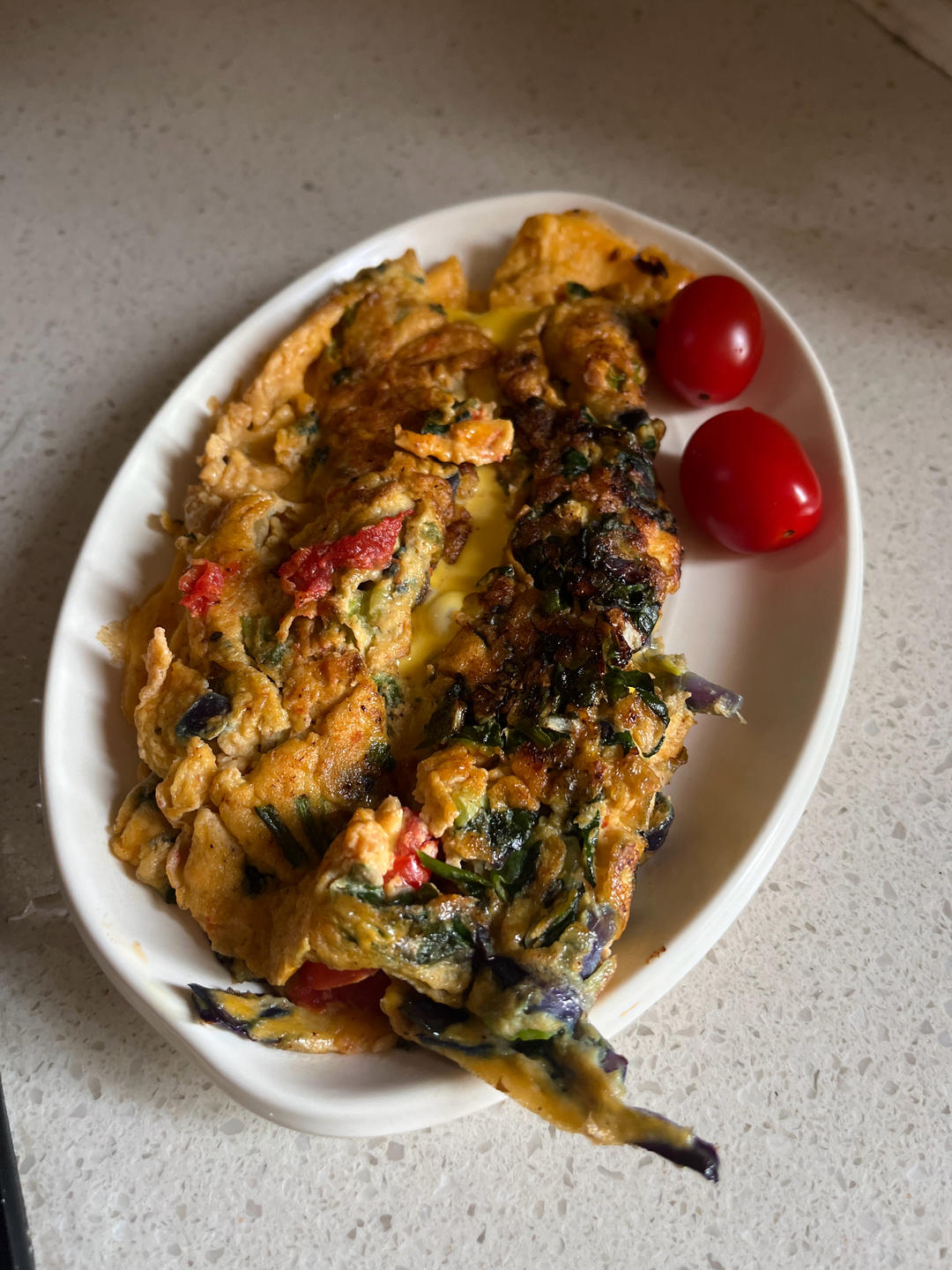 姜妍欧姆雷芝士蛋，芒果麦片酸奶杯，麦片牛奶南瓜羹