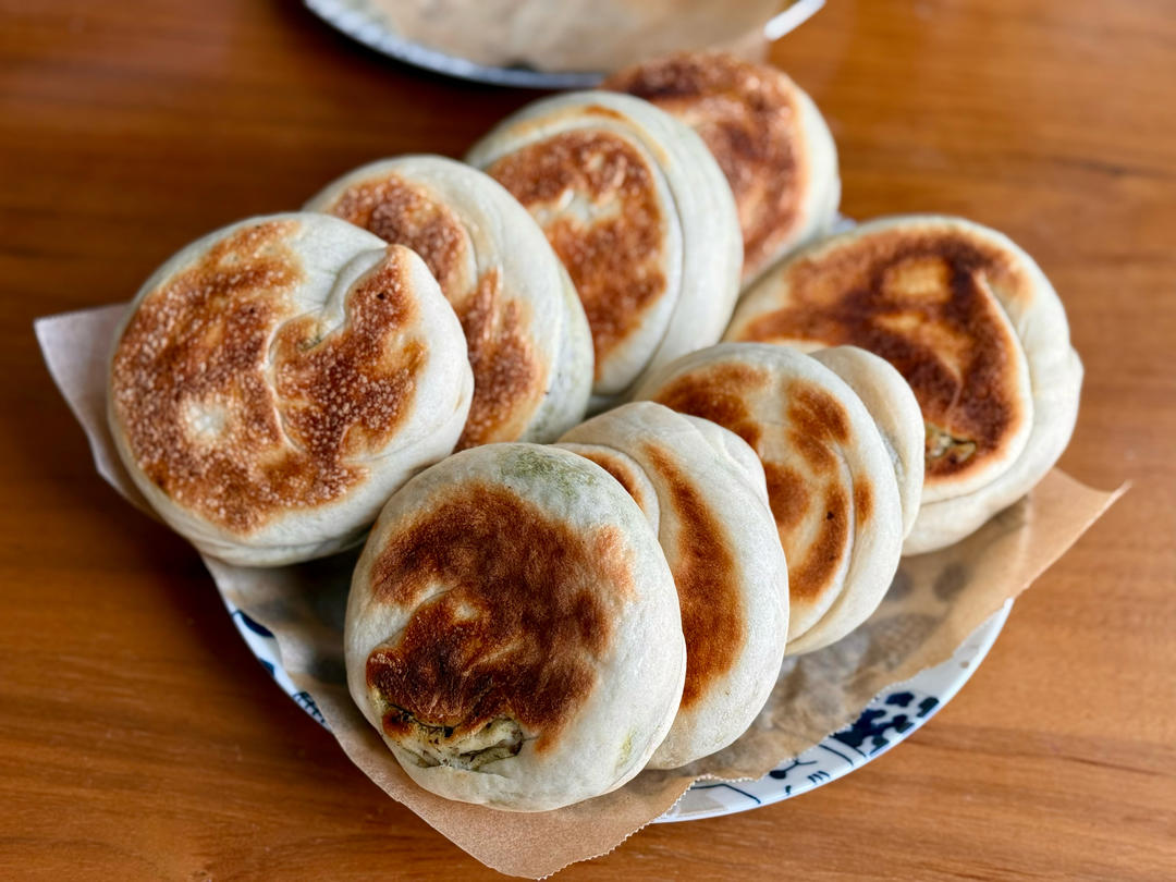 紫苏籽核桃芝麻苦豆粉（香豆粉）发面饼