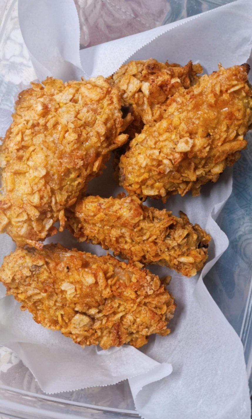 烤箱薯片鸡翅（零油、零盐）比KFC好吃一万倍啊！