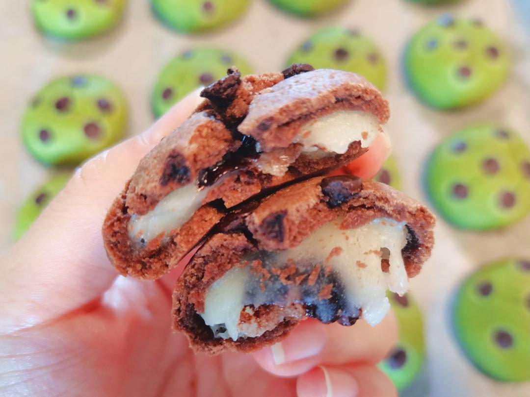 可可/抹茶麻薯夹心软曲奇