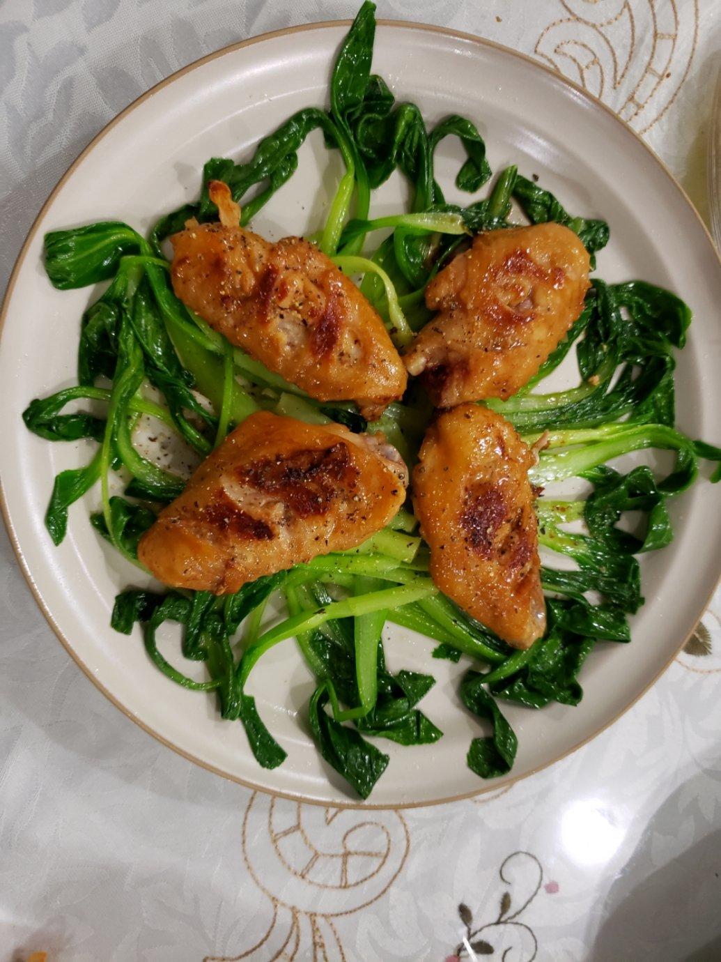 黑胡椒煎鸡翅