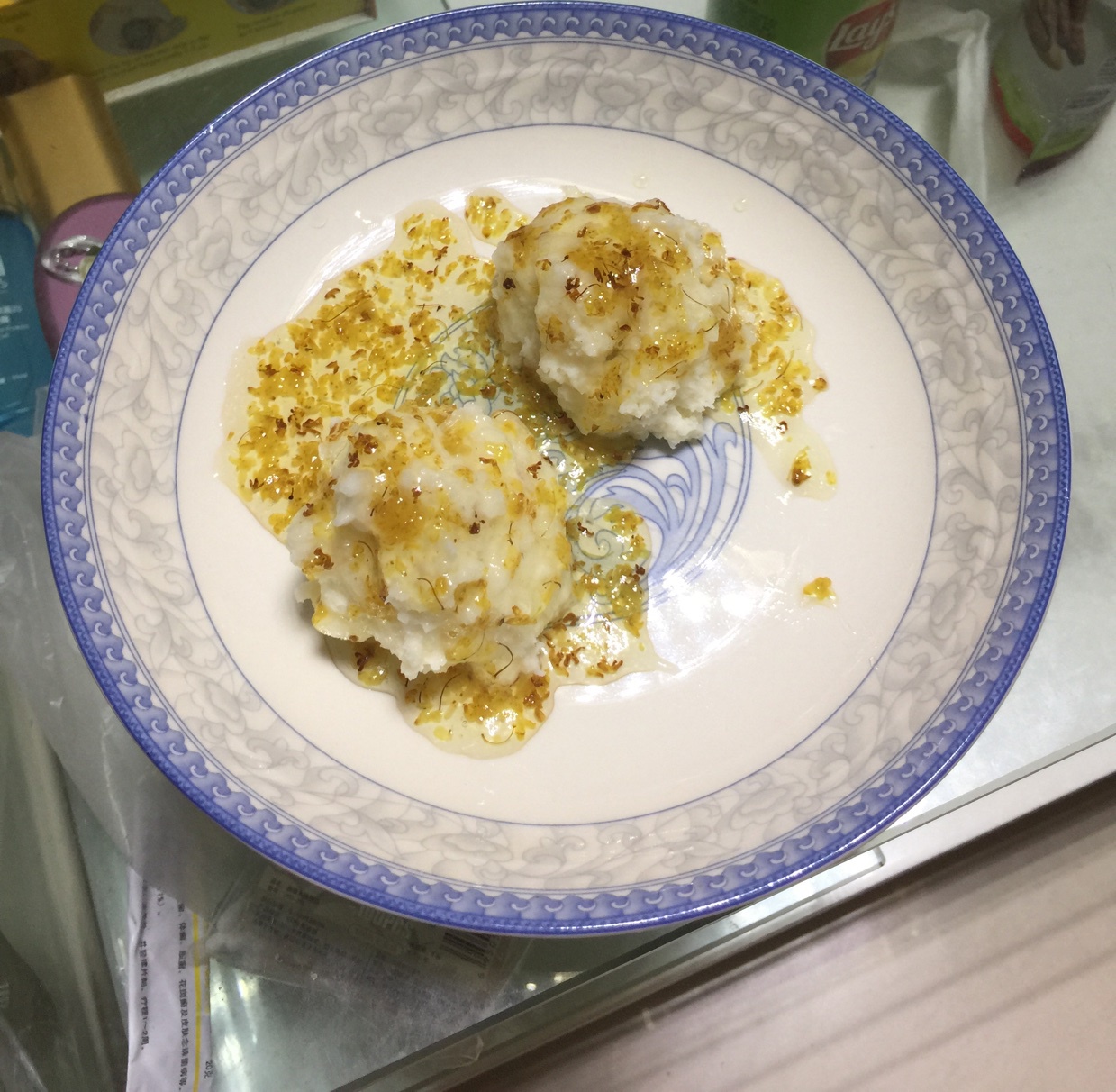 奶香桂花山药泥
