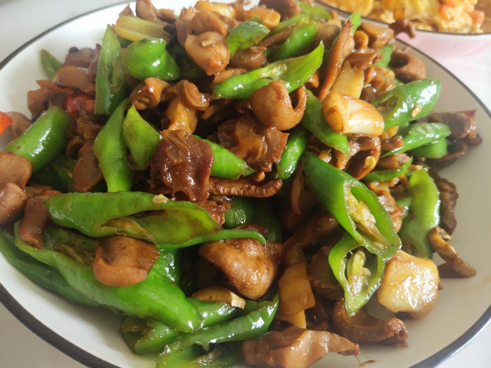 青椒爆炒鸡胗