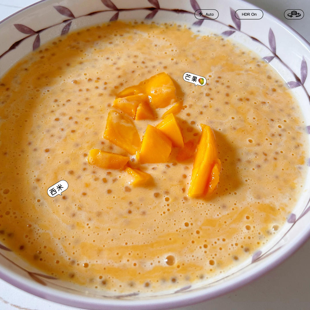 快捷版椰汁芒果西米露来啦！