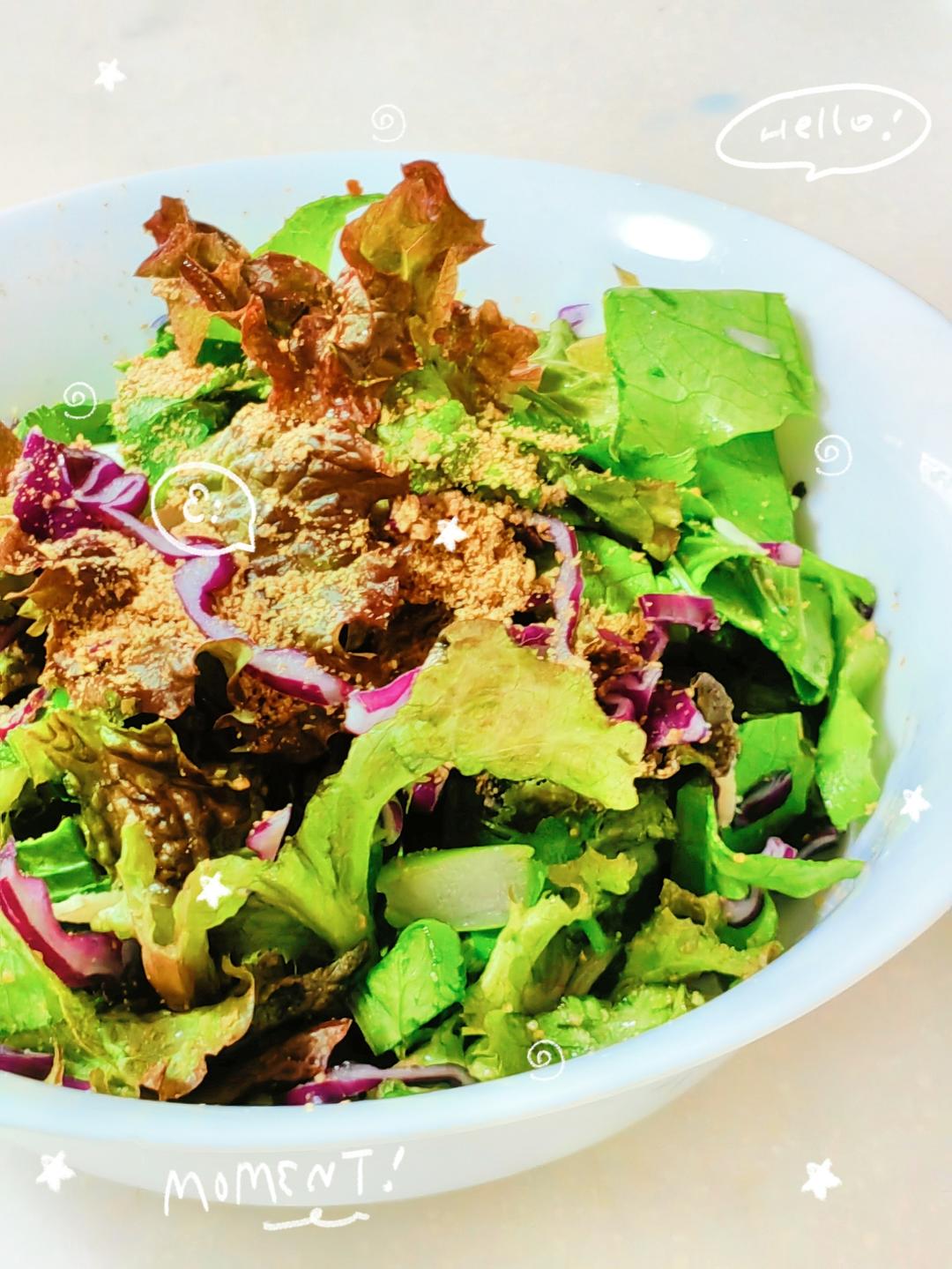 酸辣碧根果拌紫甘蓝 解暑开胃好营养