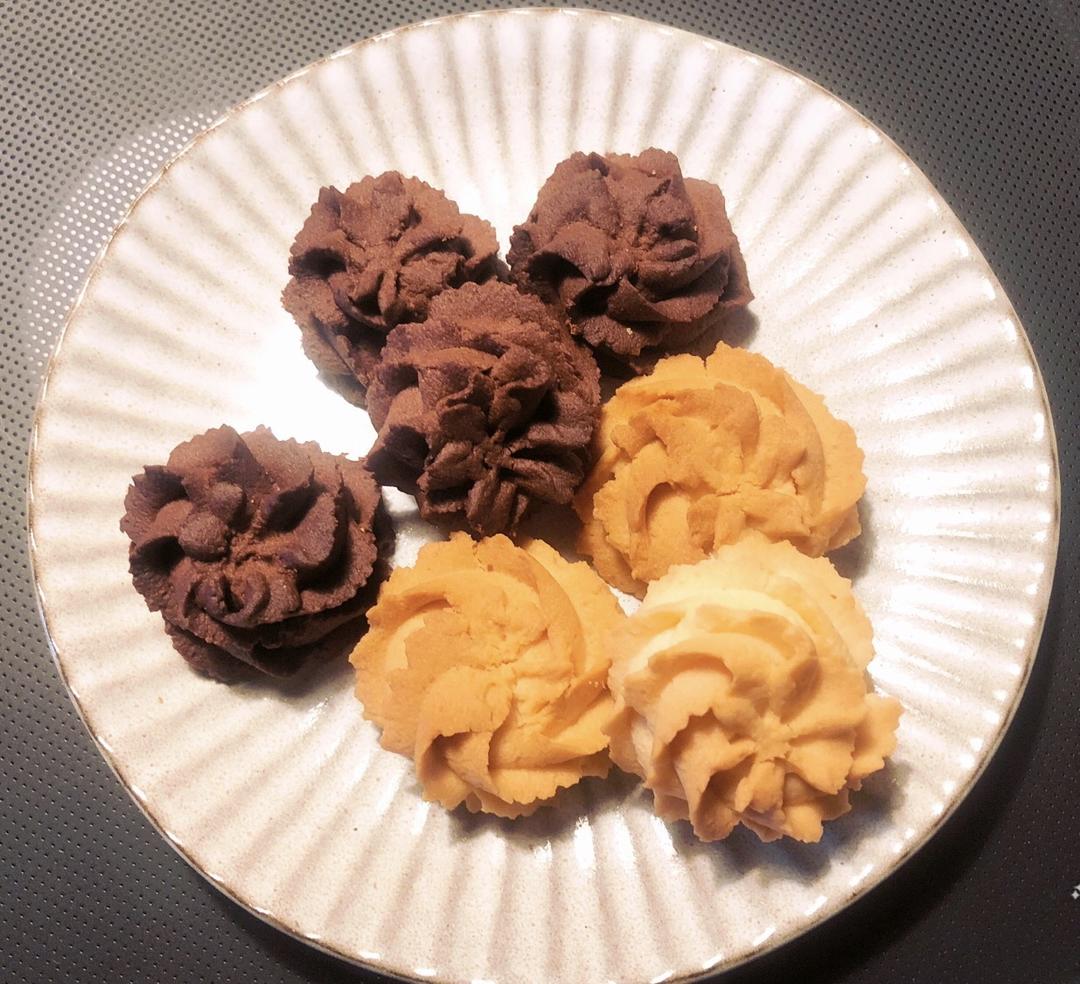 一抿即化酥到掉渣的珍妮曲奇云顶小花/烘焙视频饼干篇1