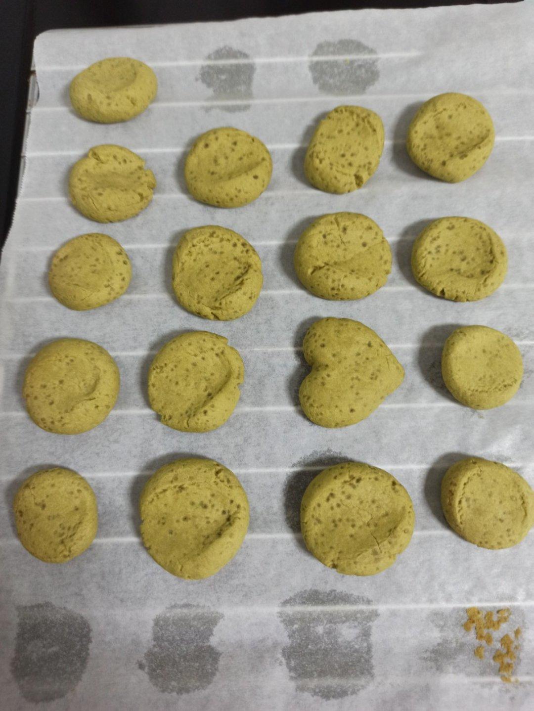 酥到掉渣渣的玛格丽特小饼干（抹茶味）