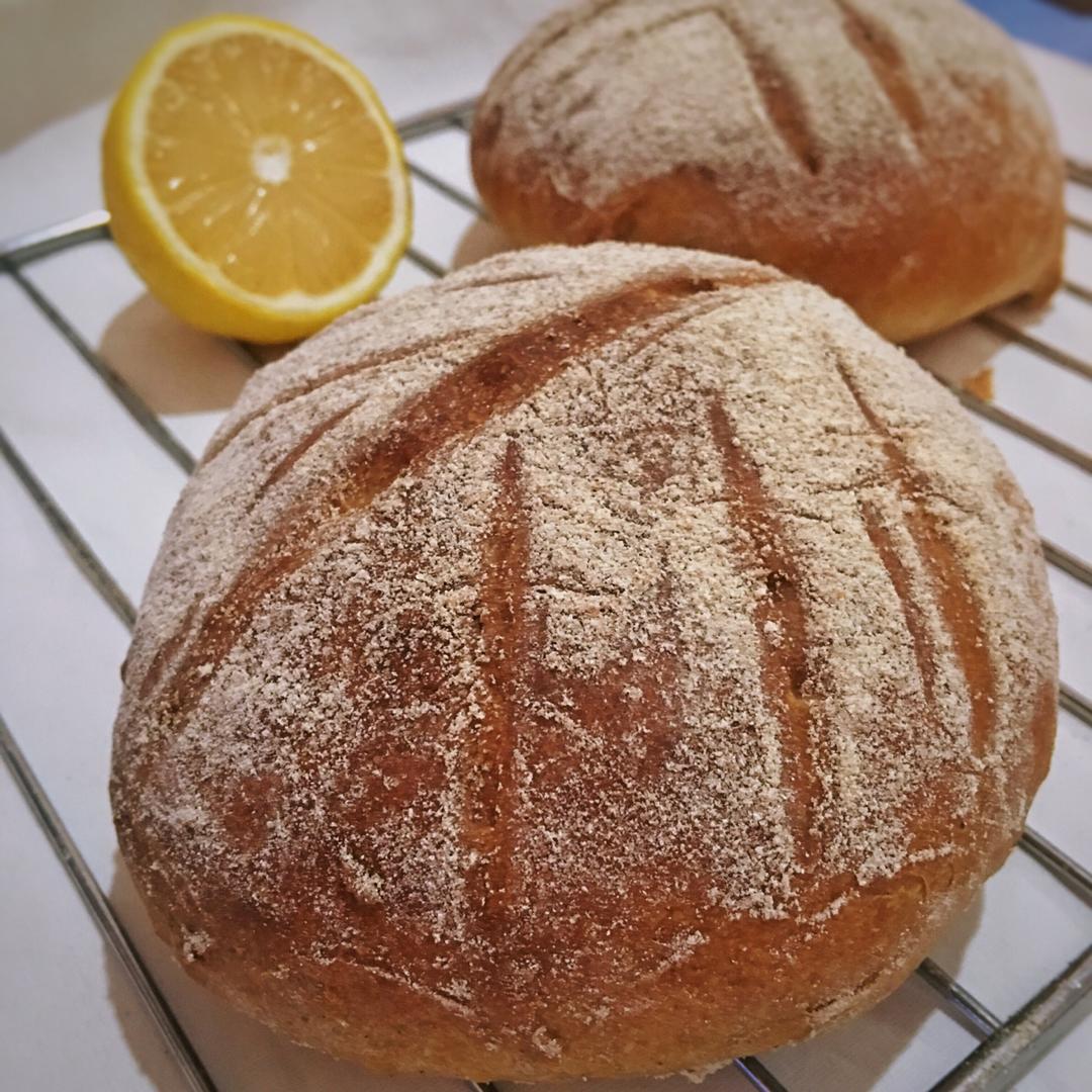 全麦蔓越莓乳酪软欧（附法国老面配方）