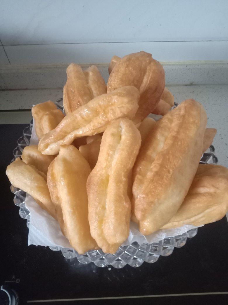 自制无泡打粉油条