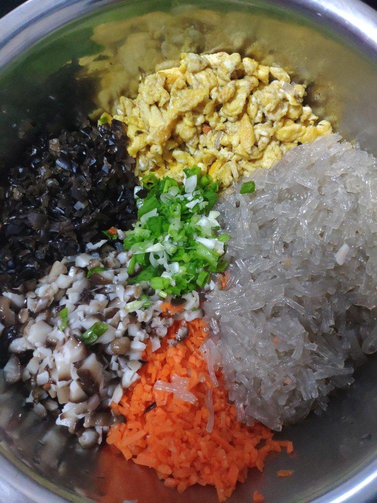 薄皮馅多的素包子（饺子皮版）