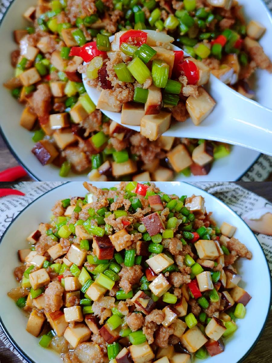 超级下饭的蒜苔肉沫的做法