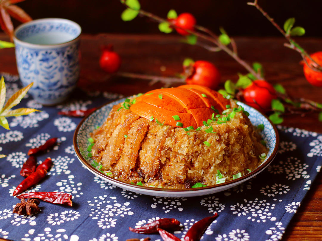 粉蒸肉（带皮猪五花，偏甜口）