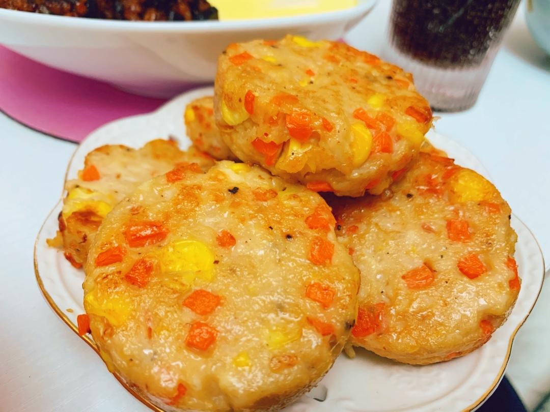 减肥餐低脂鸡胸肉饼