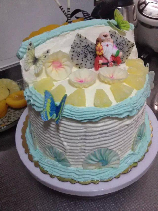 寿星公水果双层蛋糕