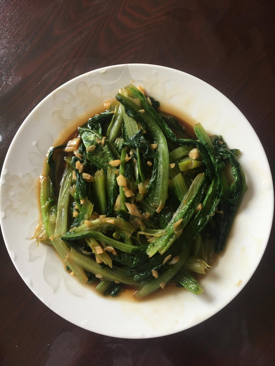 蒜蓉油麦菜的做法