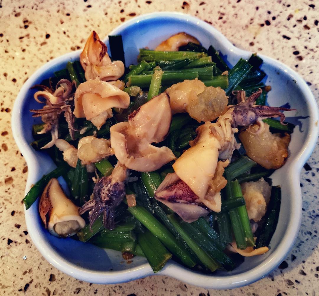 韭苔炒海兔的做法