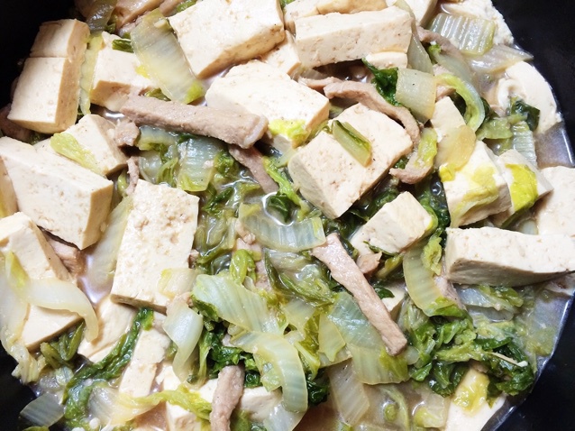 白菜炖冻豆腐