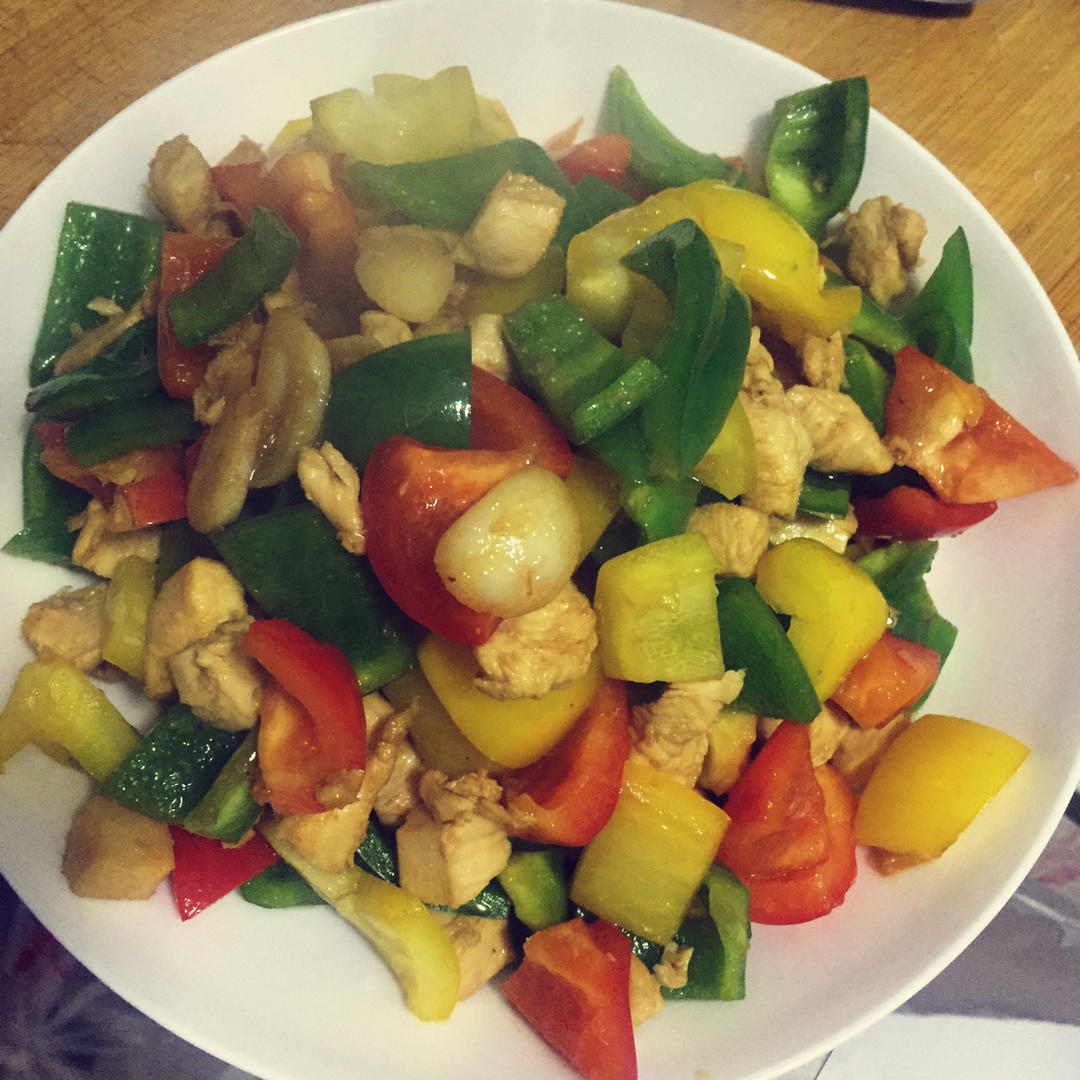 5分钟速食--青椒炒鸡脯